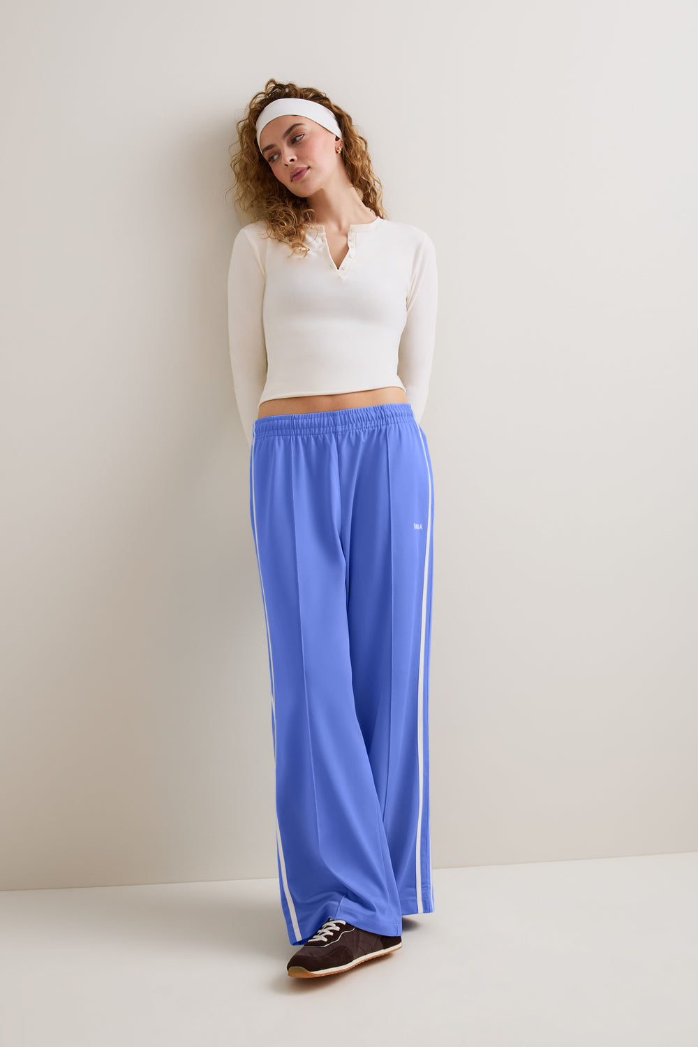 Contrast Stripe Jogger - Iris Blue