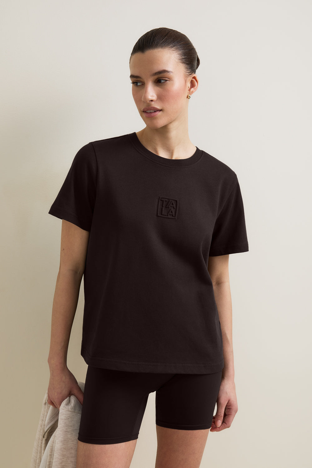 TALA Embossed Logo T-Shirt - Americano