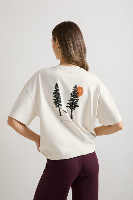 Trail Graphic T-Shirt - Ivory