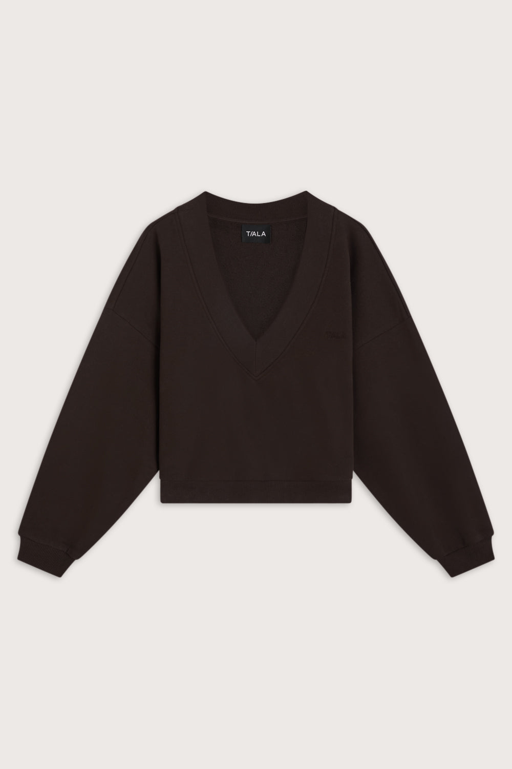 V-Neck Sweatshirt - Americano