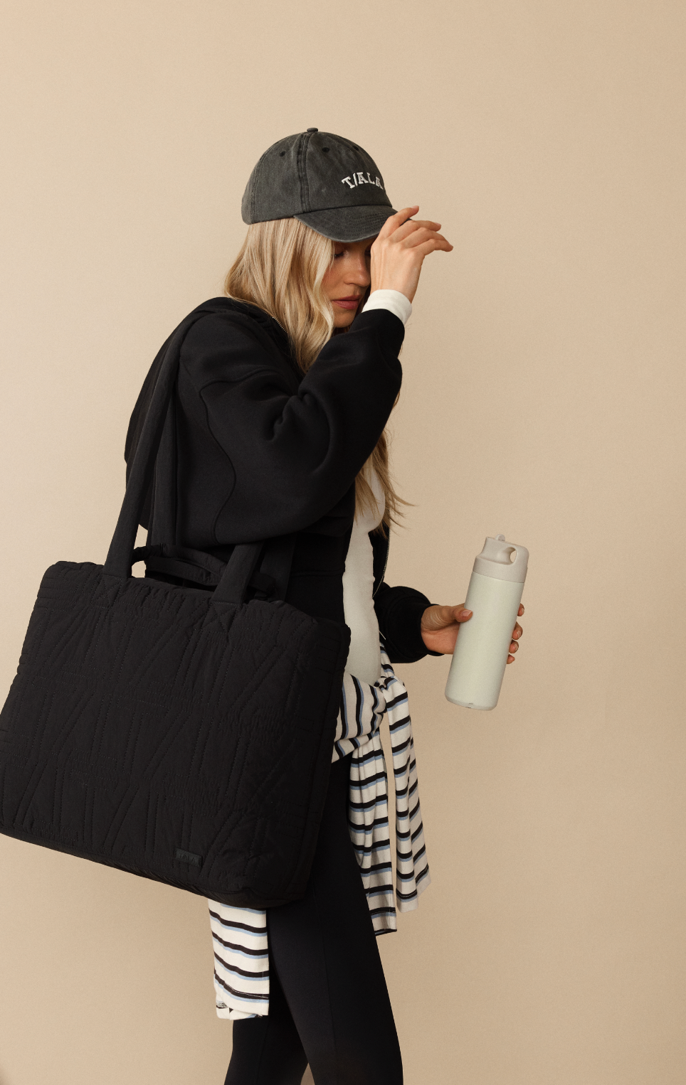 Essential Padded Tote Bag - Black