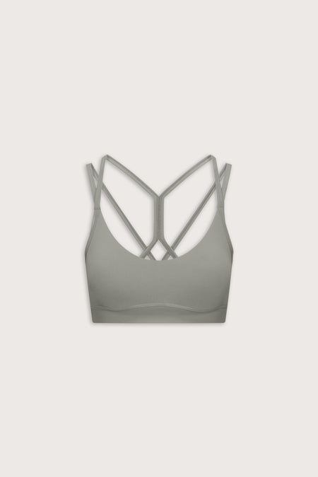 Sculpt Seamless Multi Strap Sports Bra - Soft Sage