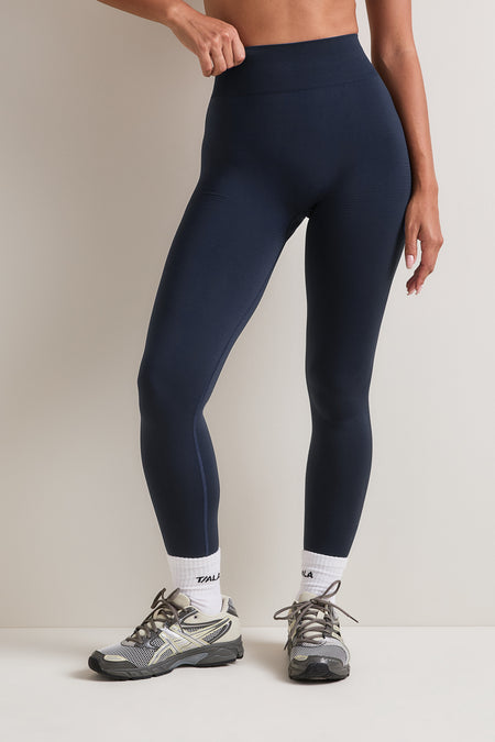 Sculpt Seamless Scrunch Legging - Navy Marl