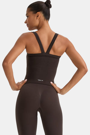 Sculpt Seamless Wide Scoop Neck Cami - Americano