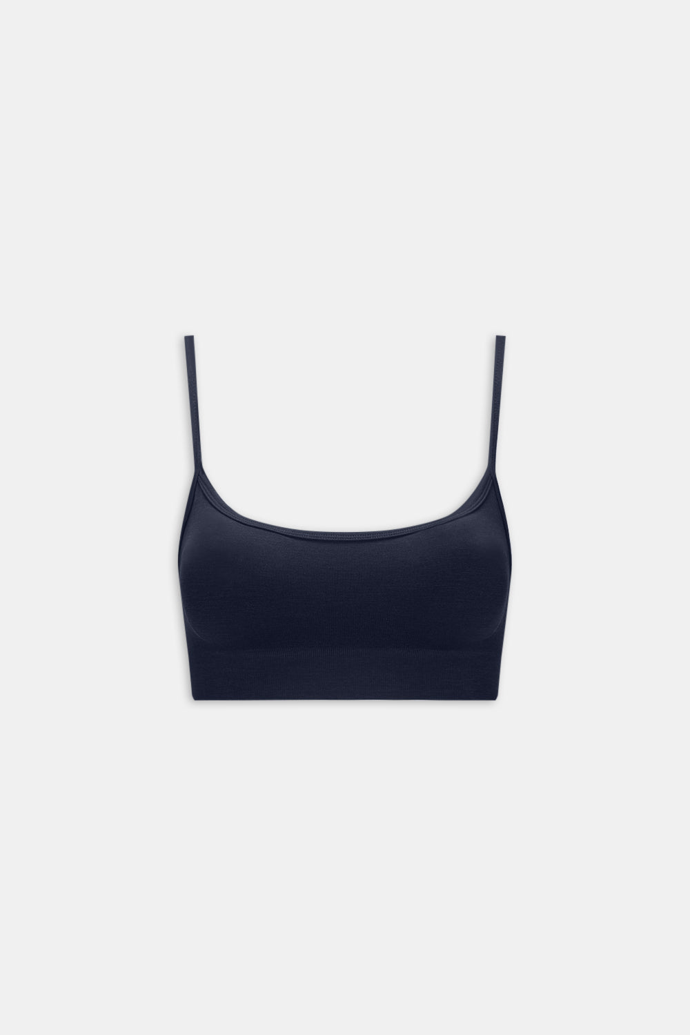 Sculpt Seamless Bandeau Sports Bra - Navy Marl