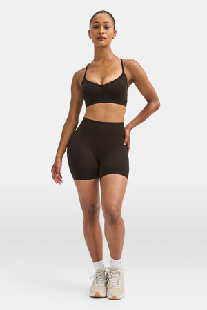 Sculpt Seamless Cross Back Sports Bra - Americano