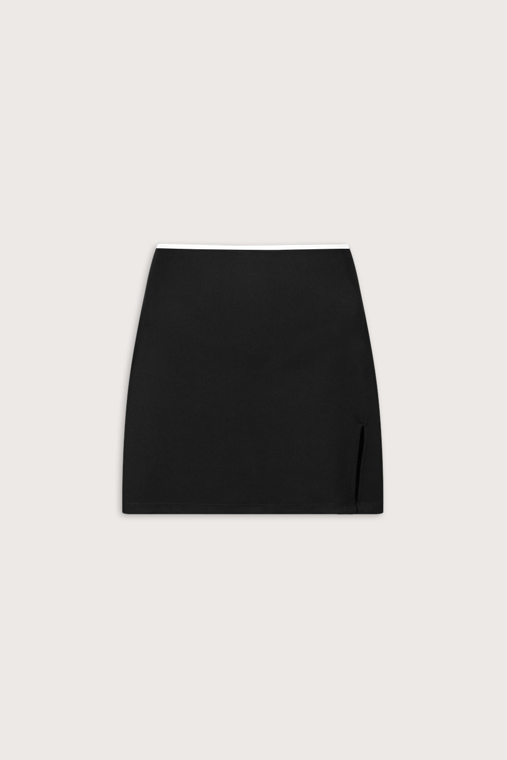 SkinLuxe Contrast Piping Mini Skort - Shadow Black