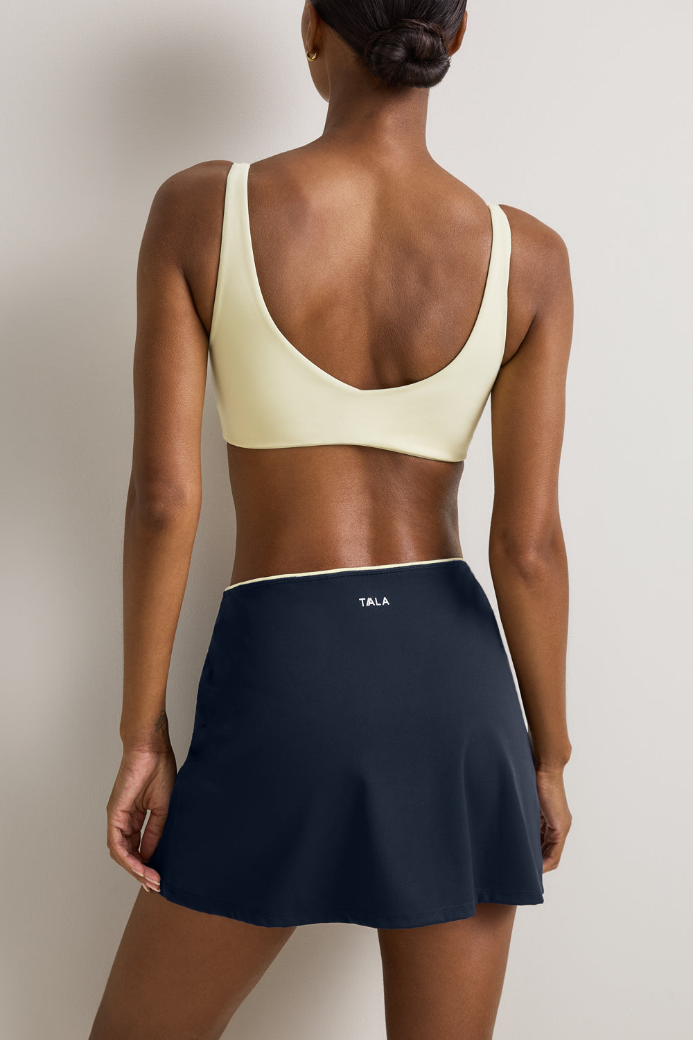 SkinLuxe Contrast Piping Mini Skort - Midnight Navy