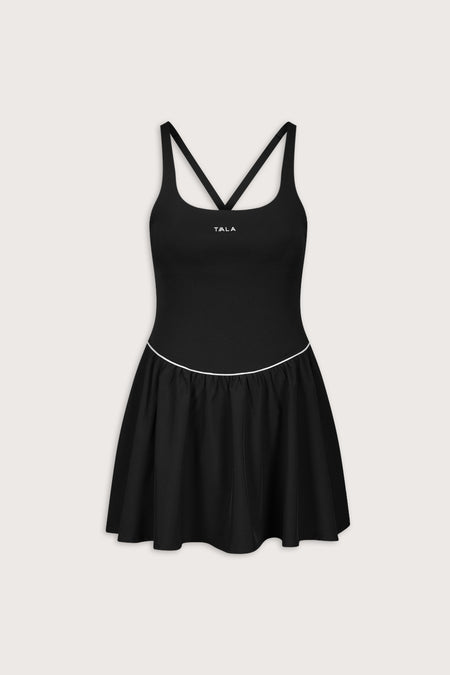 SkinLuxe Floaty Active Dress - Shadow Black