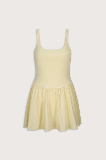 SkinLuxe Floaty Active Dress - Lemon Yellow