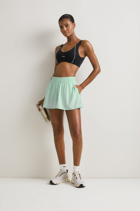 SkinLuxe Ruched Waist Floaty Short - Soft Mint