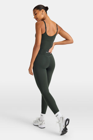 SkinLuxe High Waisted Legging - Dark Moss