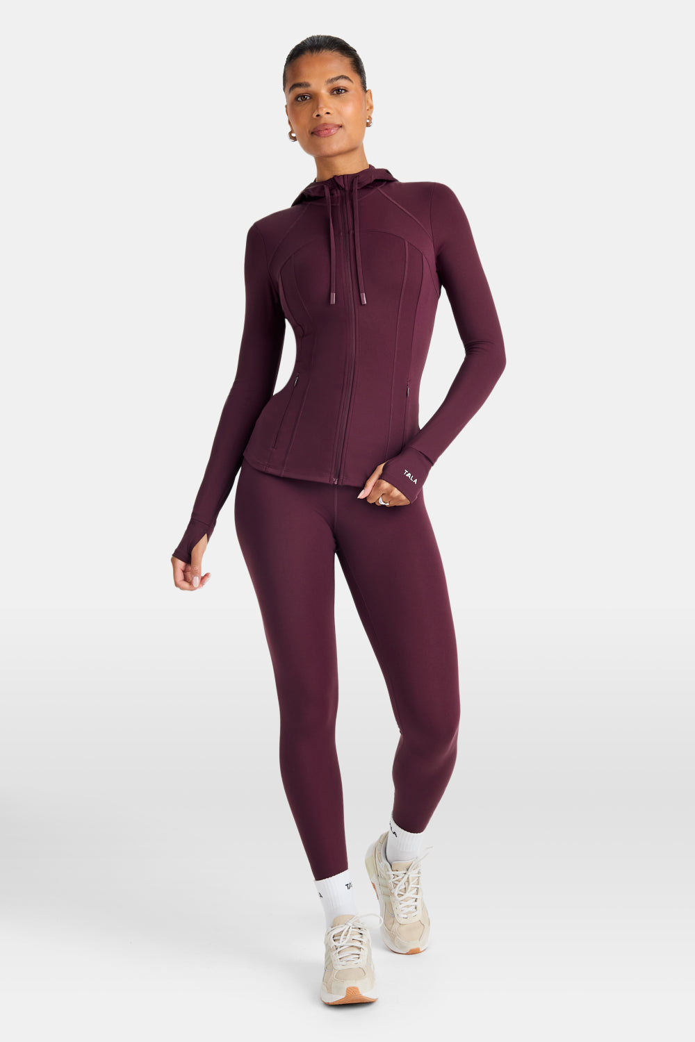 SkinLuxe Hooded Running Jacket - Fig