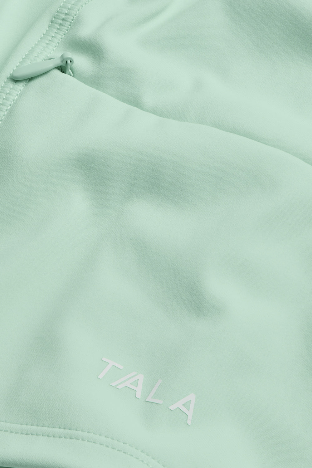 SkinLuxe Sleeveless Zip Through Running Top - Soft Mint