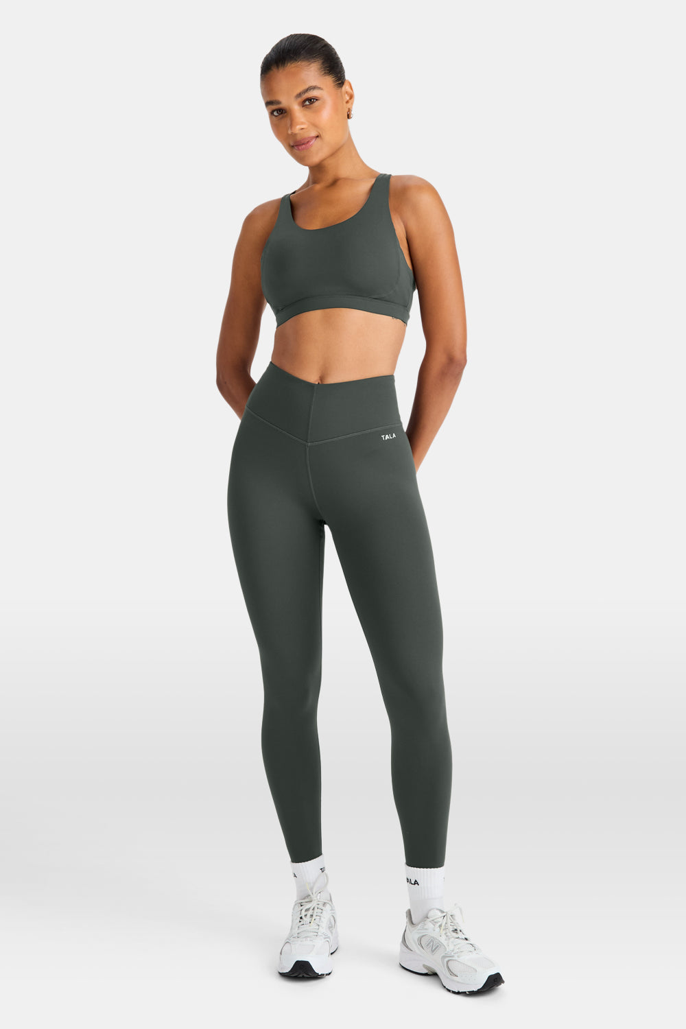SkinLuxe V-Waist Legging - Dark Moss