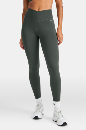 SkinLuxe V-Waist Legging - Dark Moss