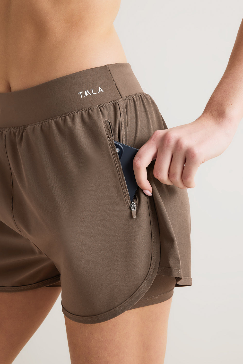 SkinLuxe Built-In 2In1 Short - Cortado Brown