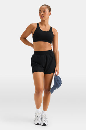 SkinLuxe Built-In 2In1 Short - Shadow Black