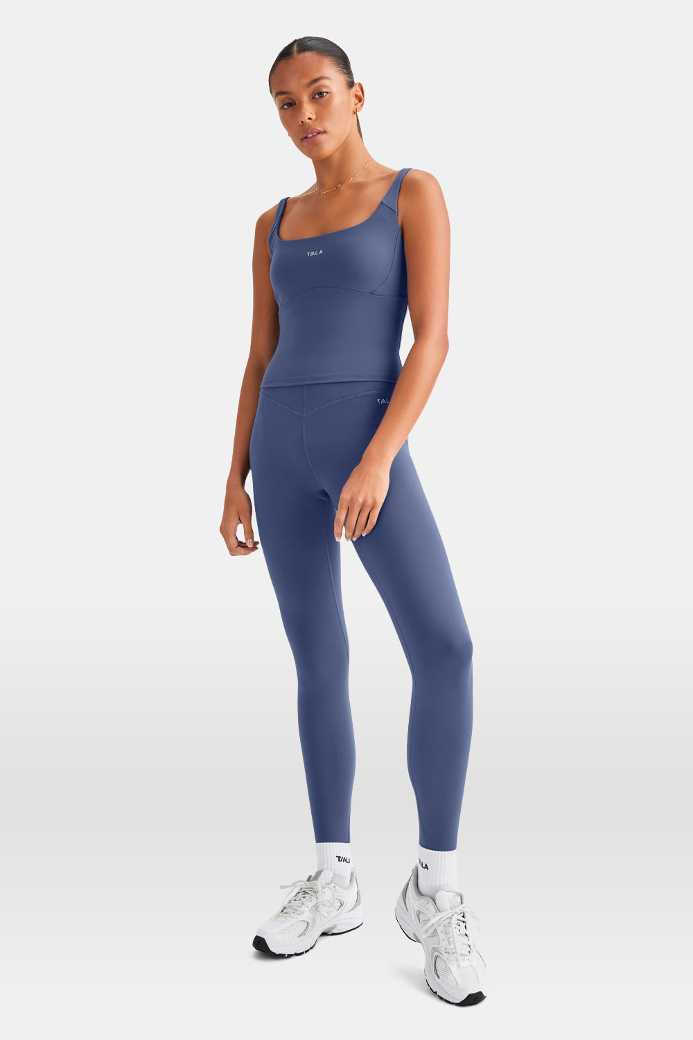 SkinLuxe Scoop Neck Vest - Vintage Blue