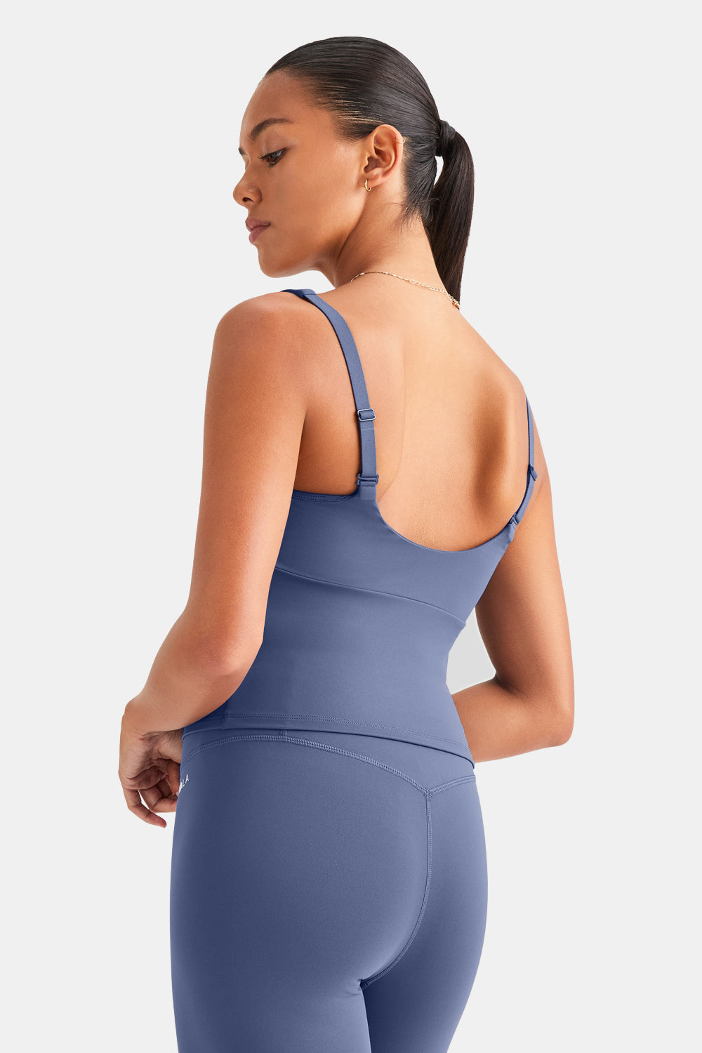 SkinLuxe Scoop Neck Vest - Vintage Blue