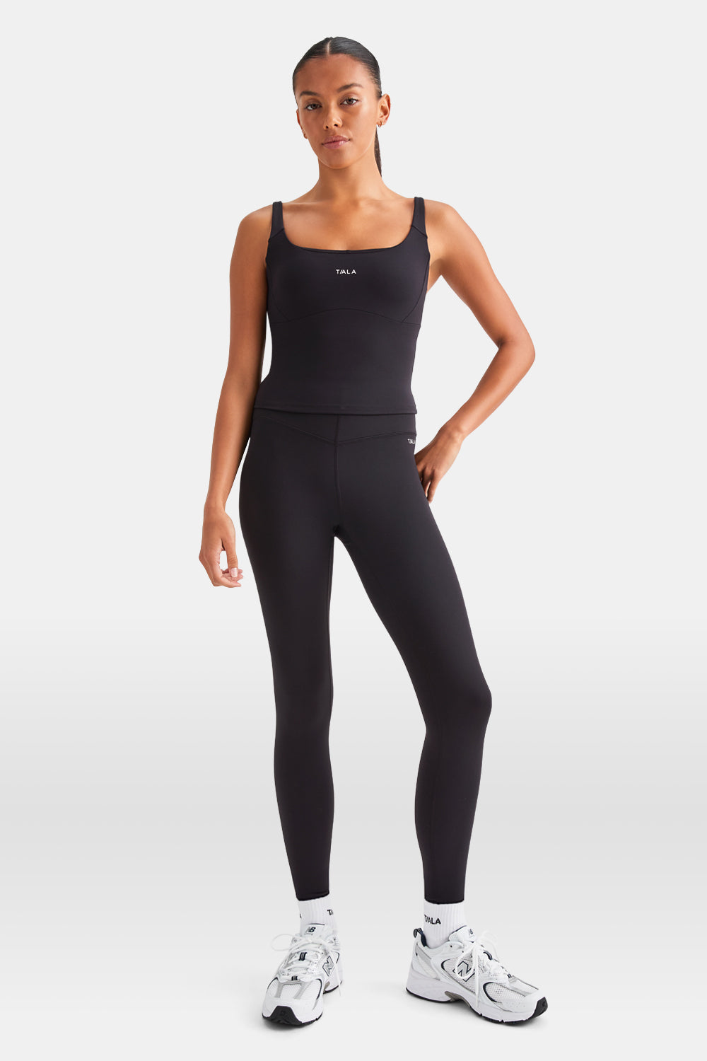 SkinLuxe Scoop Neck Vest - Shadow Black