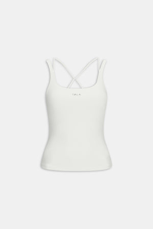 SkinLuxe Multi-Strap Sports Vest - Coconut Milk