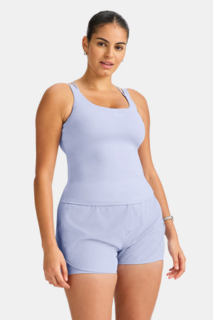 SkinLuxe Multi-Strap Sports Vest - Lilac