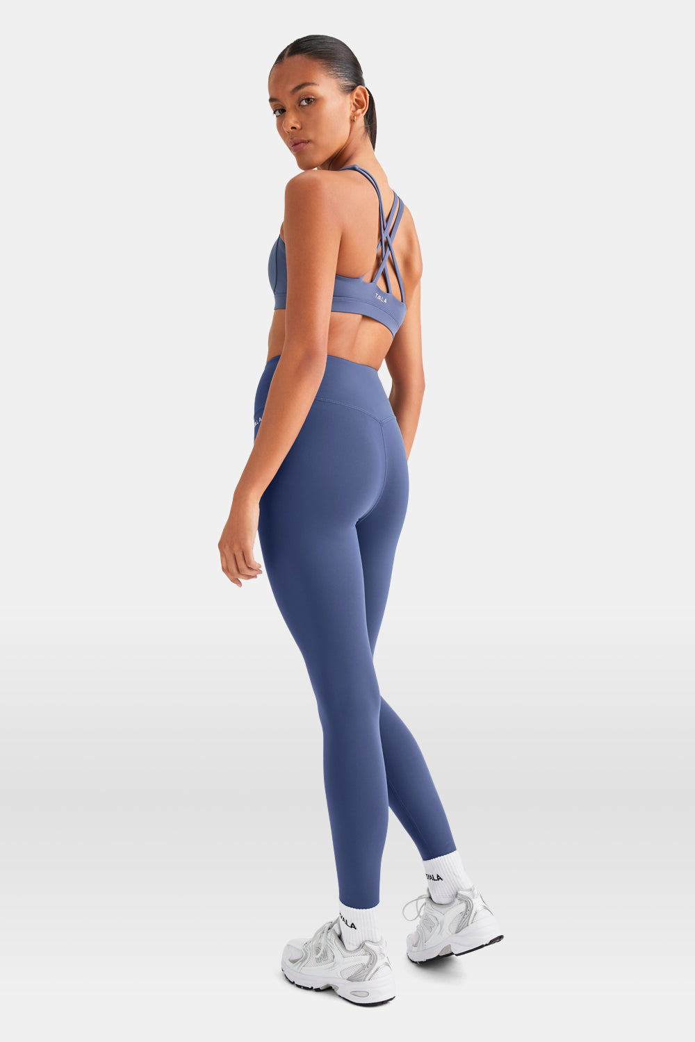 SkinLuxe Tank Sports Bra - Vintage Blue