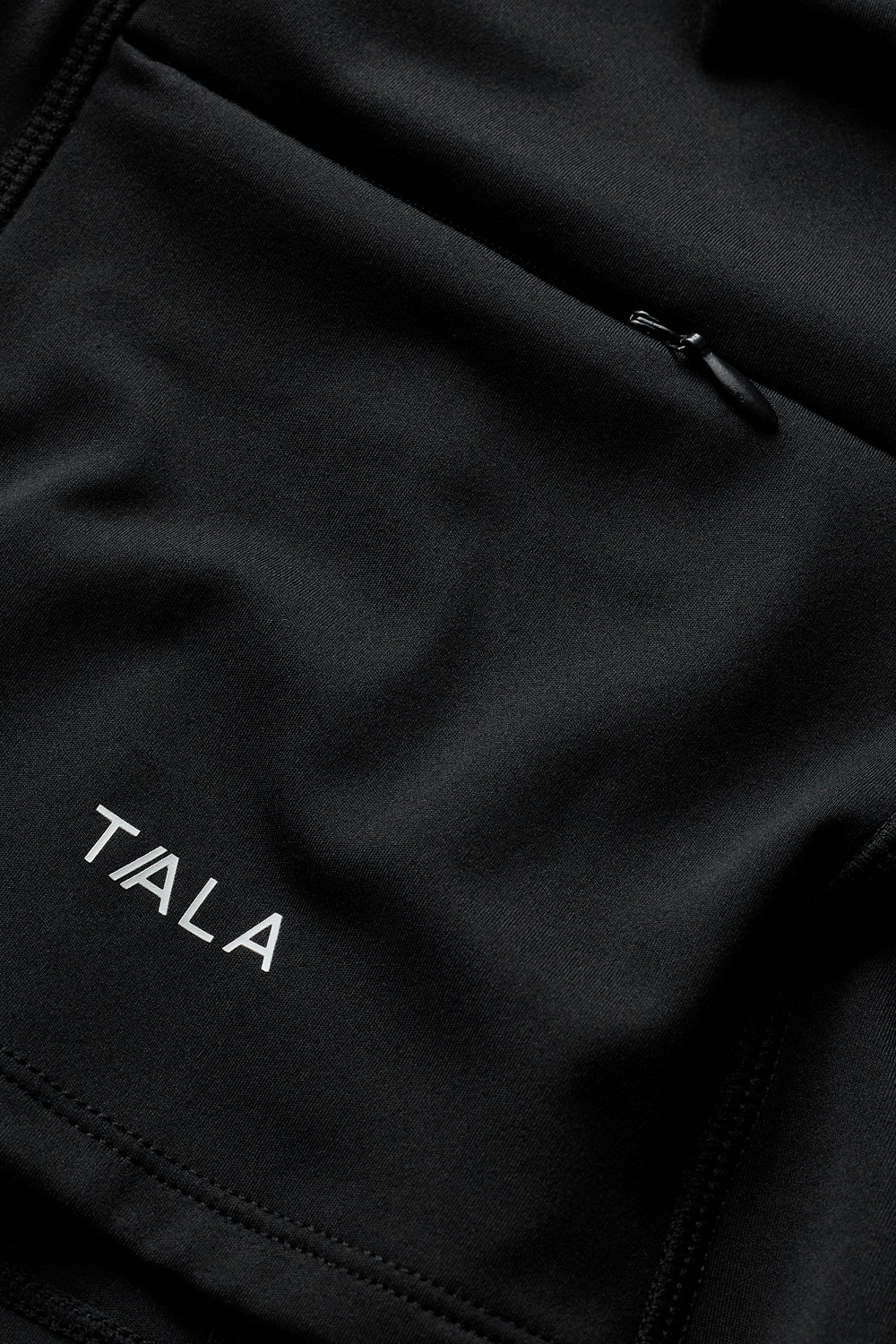 SkinLuxe Sleeveless Zip Through Running Top - Shadow Black