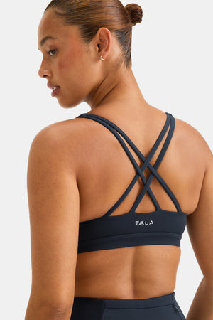 SkinLuxe Tank Sports Bra - Midnight Navy