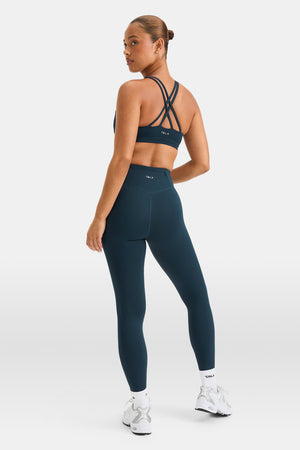 SkinLuxe Tank Sports Bra - Rich Teal