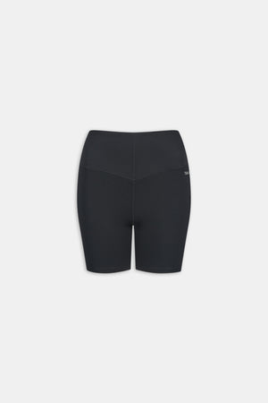 SkinLuxe High V-Waisted Shorts - Shadow Black