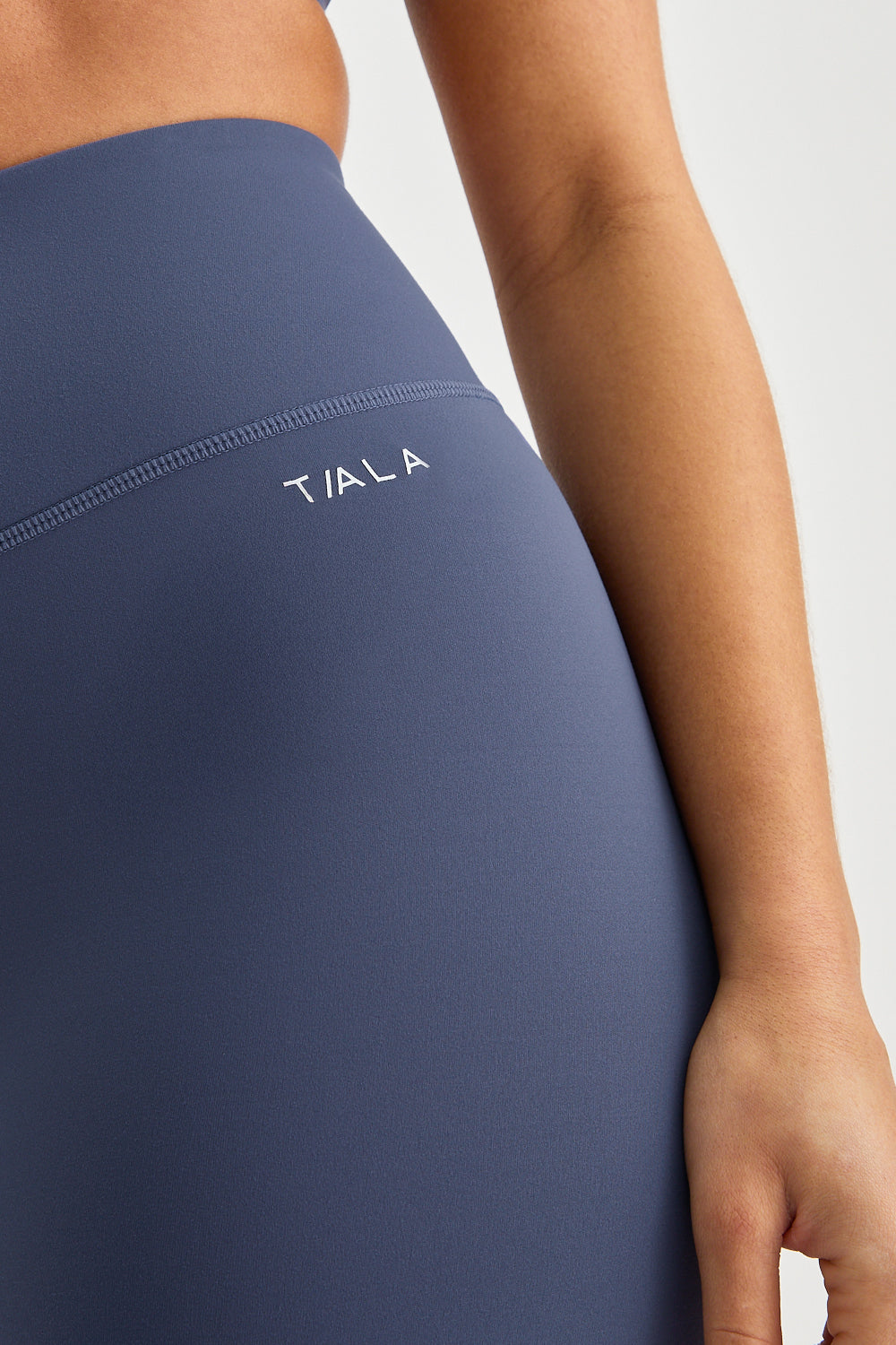 SkinLuxe High V-Waisted Shorts - Vintage Blue