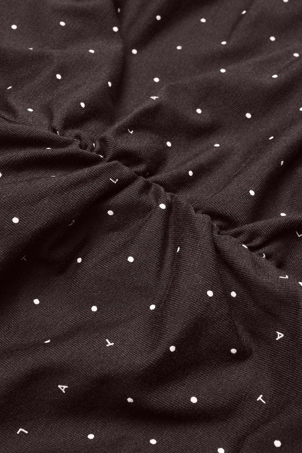 Lace Trim Pyjama Tank - Americano Polka Dot