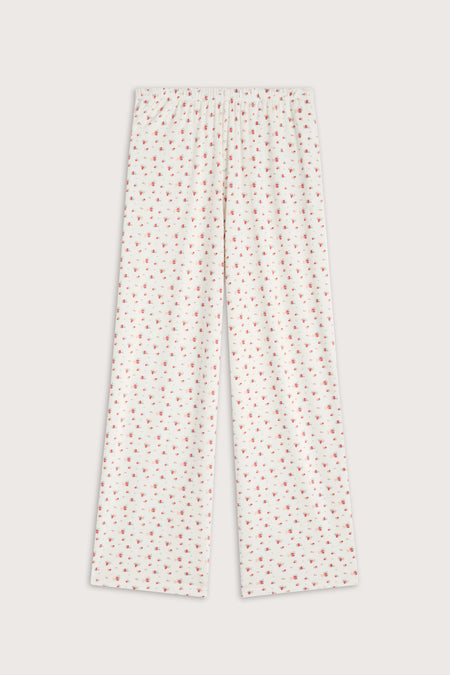 Pyjama Bottoms - Ivory Floral Print