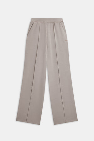 SoftSmart Wide Leg Jogger - Pebble