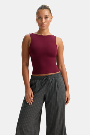 365 Boat Neck Tank - Port Red