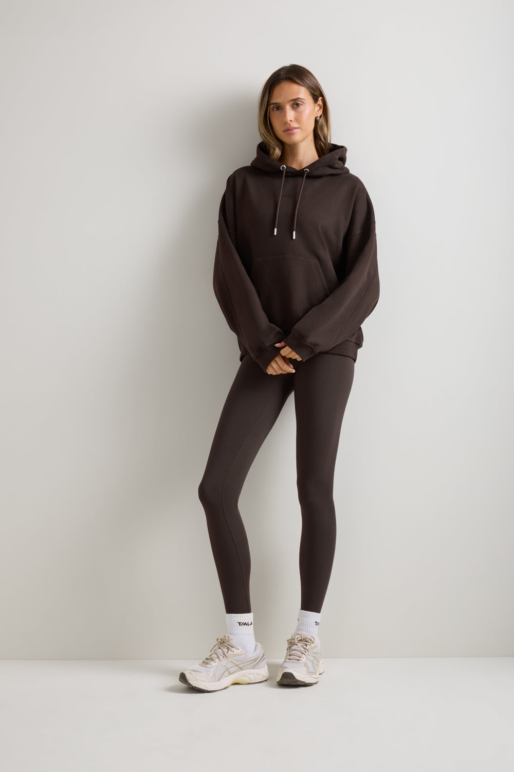 Oversized Cocoon Hoodie - Americano