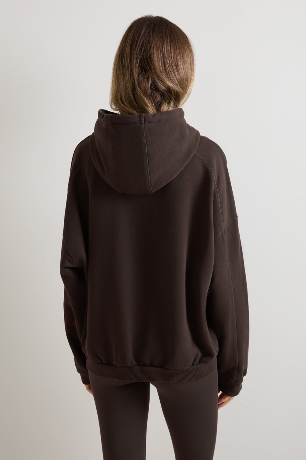 Oversized Cocoon Hoodie - Americano