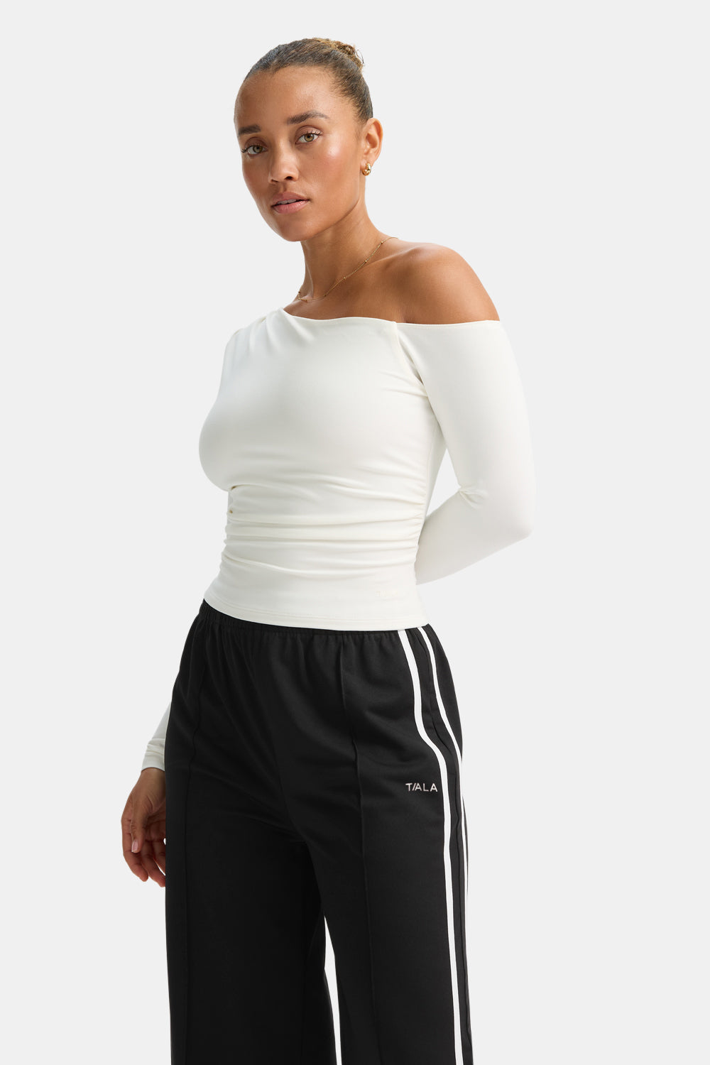 Contrast Stripe Jogger - Black