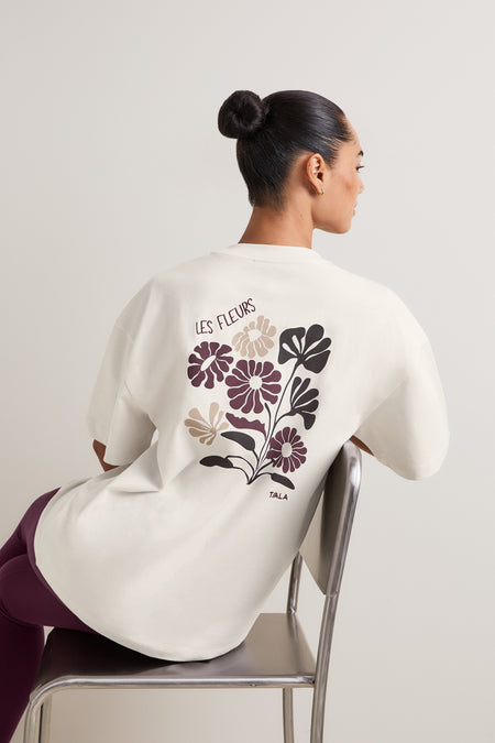 Les Fleurs Graphic T-Shirt - Ivory