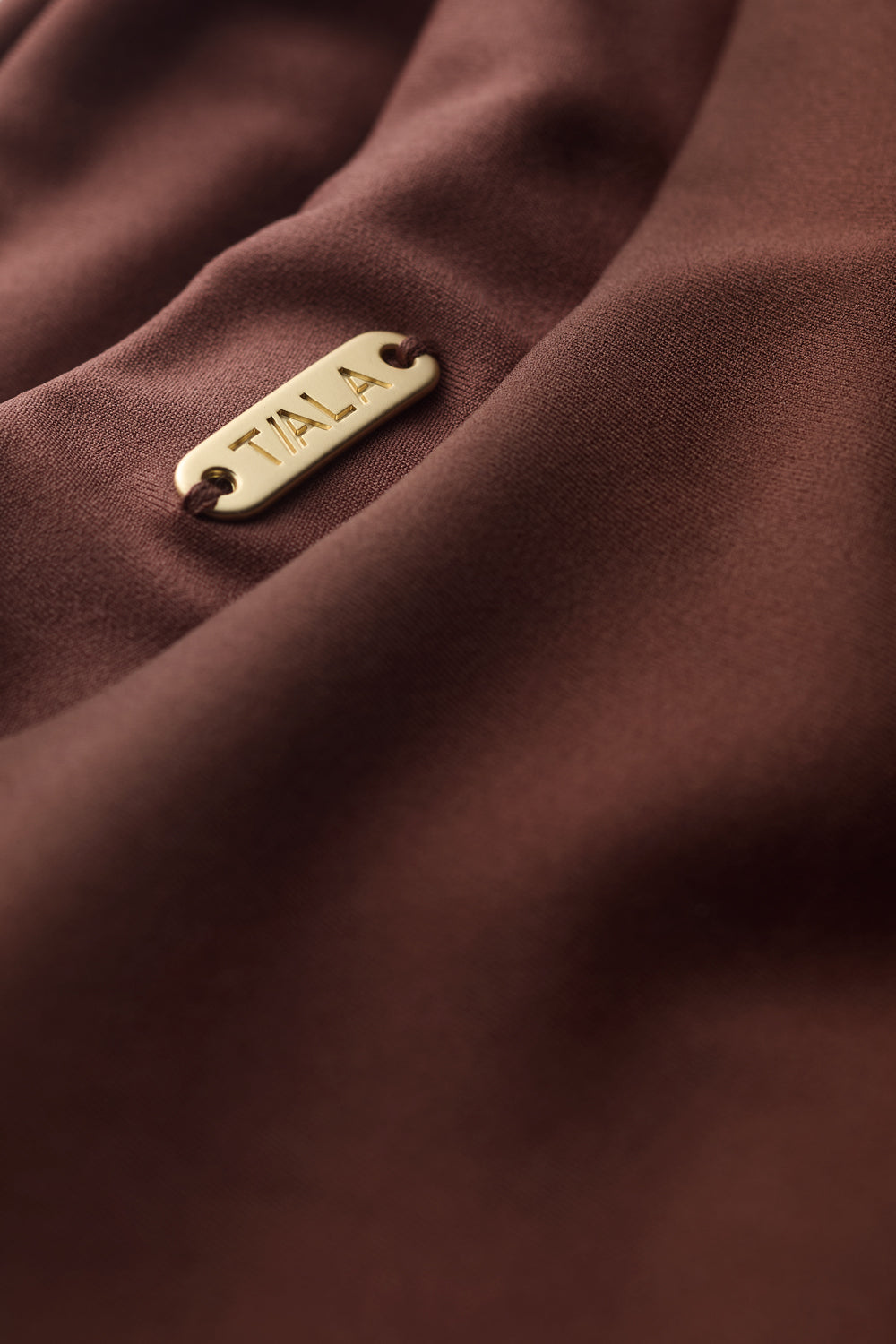 Contrast Mid Rise Bikini Bottom - Deep Rust