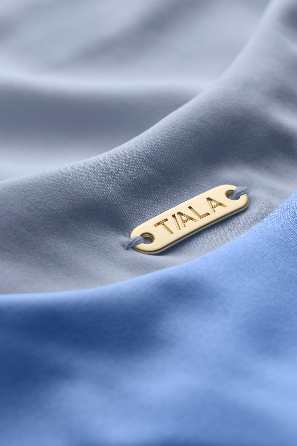 Contrast Cheeky Bikini Bottom - Iris Blue