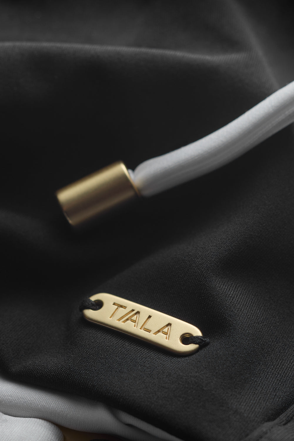 Contrast Twist Bikini Top - Shadow Black