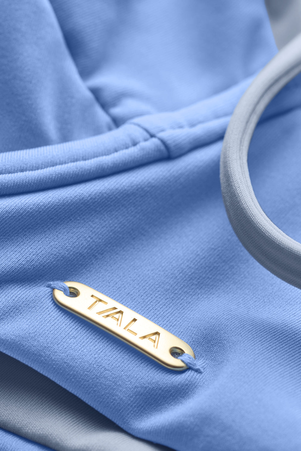 Contrast Underwired Bikini Top - Iris Blue