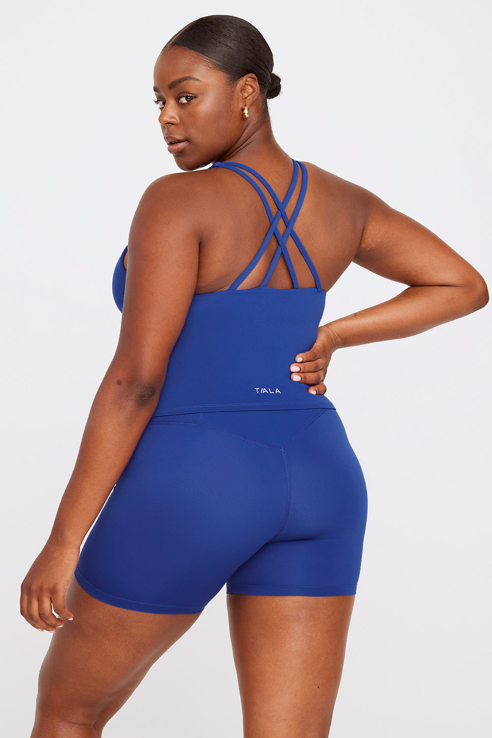 SkinLuxe Built-In Support Strappy Back Cami Top - Cobalt Blue