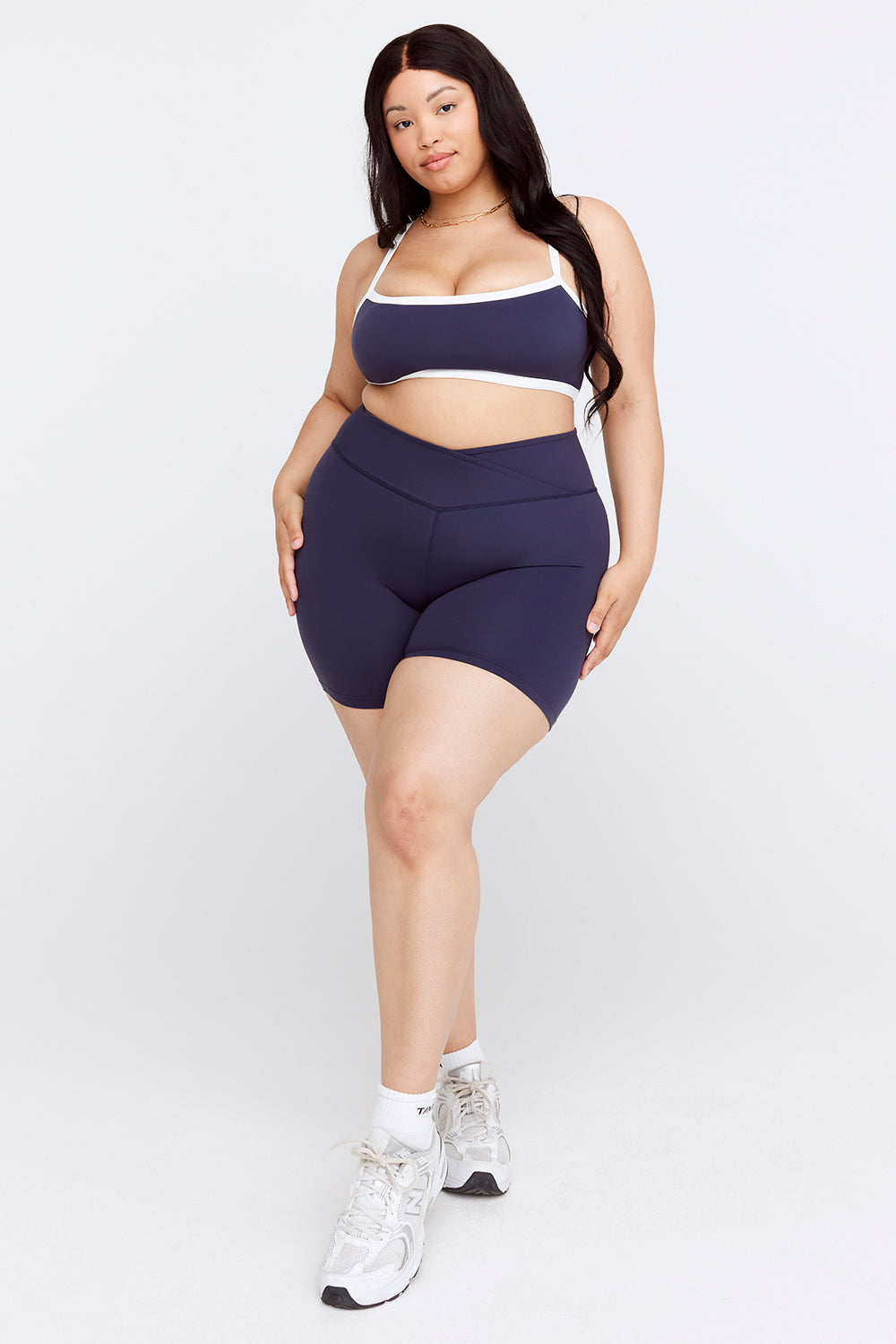 DayFlex Wrap Cycling Shorts - Navy
