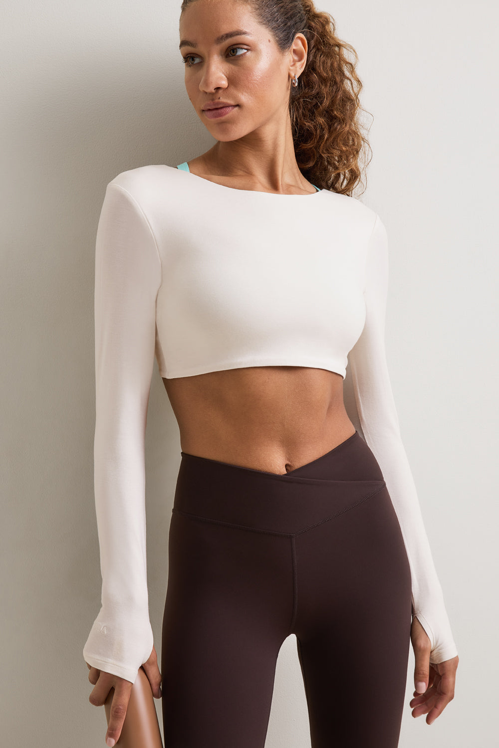 Multiway Long Sleeve Tie Top - Ivory