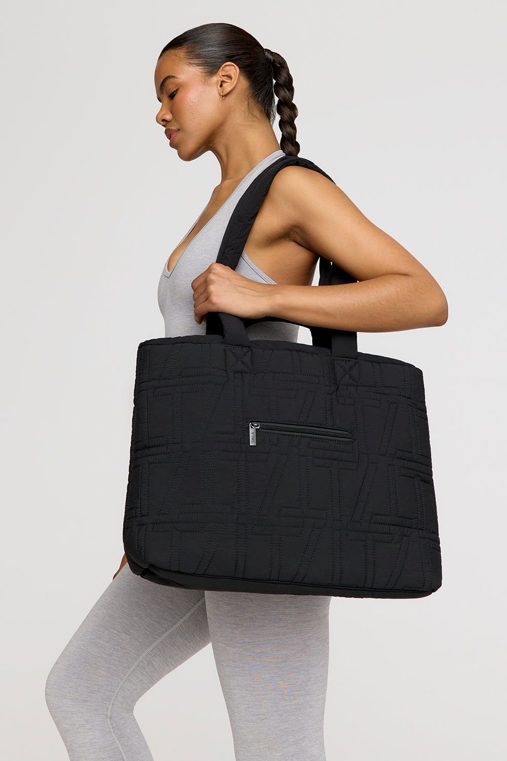 Essential Padded Tote Bag - Black