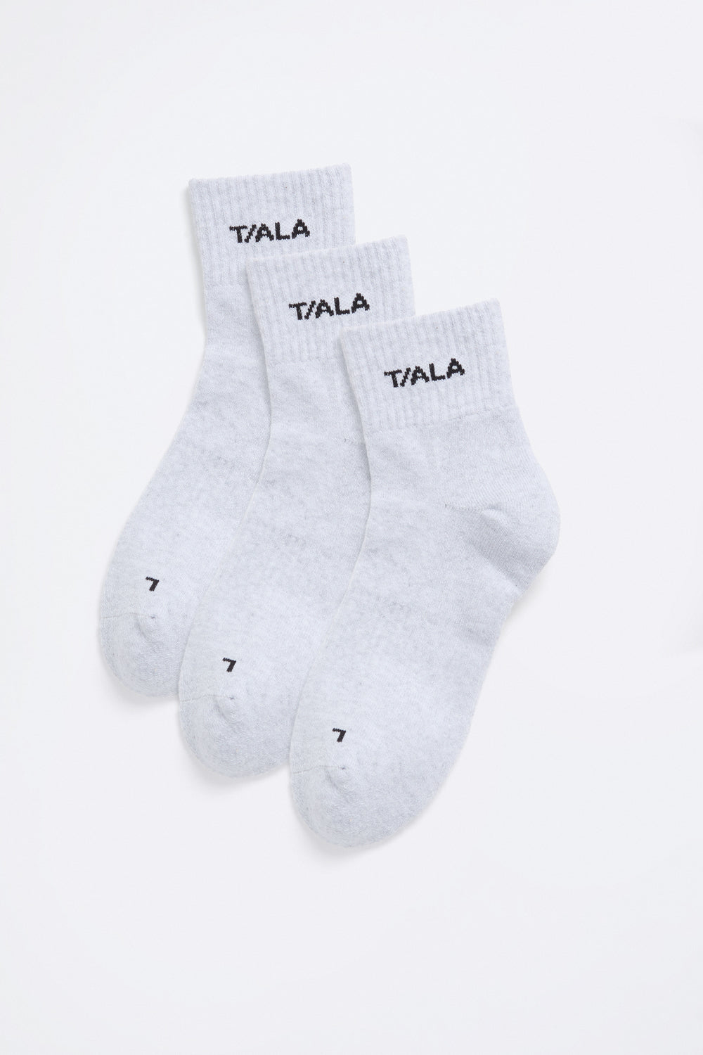 TALA Logo Socks 3 Pack - Grey
